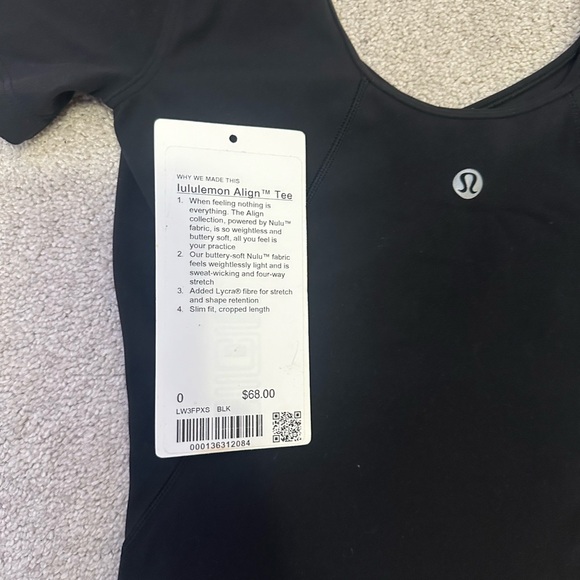 NEW - LULU ALIGN T SHIRT - Picture 2 of 4